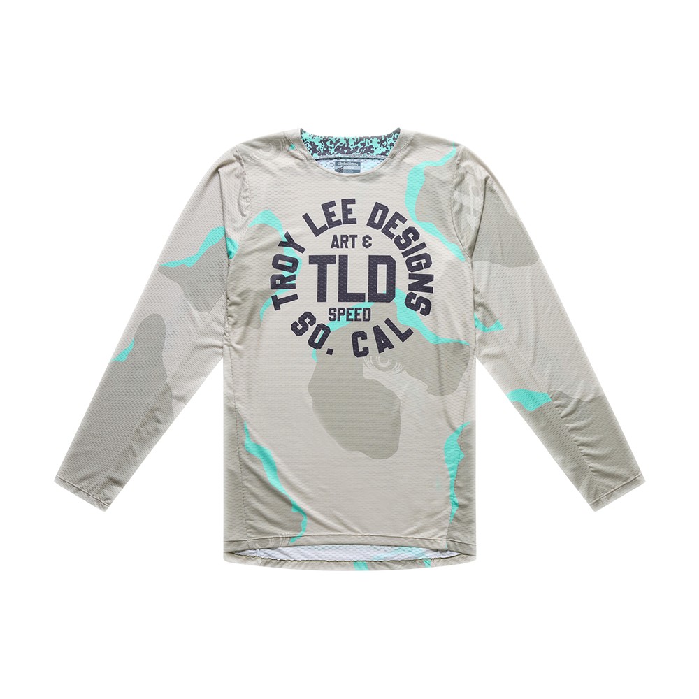 Troy Lee Designs GP Pro Air Motocross Jersey Camo Aqua Desert