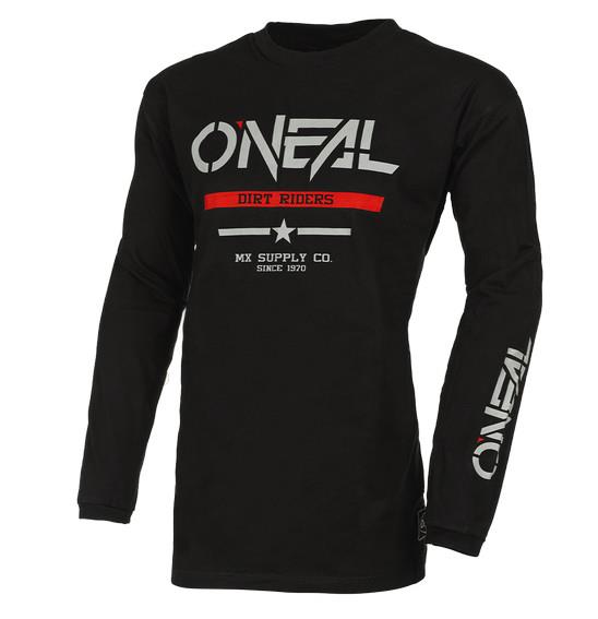 Oneal Element Squadron (Cotton) Motocross Jersey Youth Black/Grey