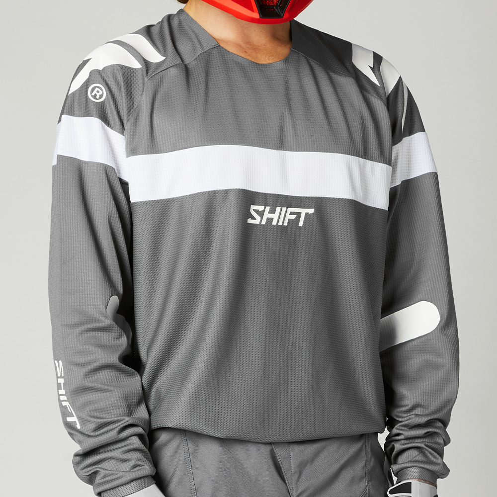 Motocross Jersey Shift White Label Void Grey/White