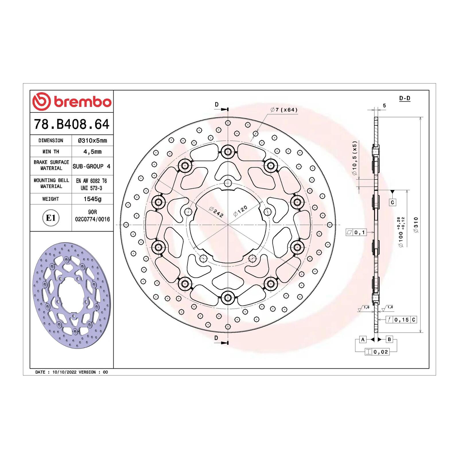 Brembo Brake Disc - Image 2