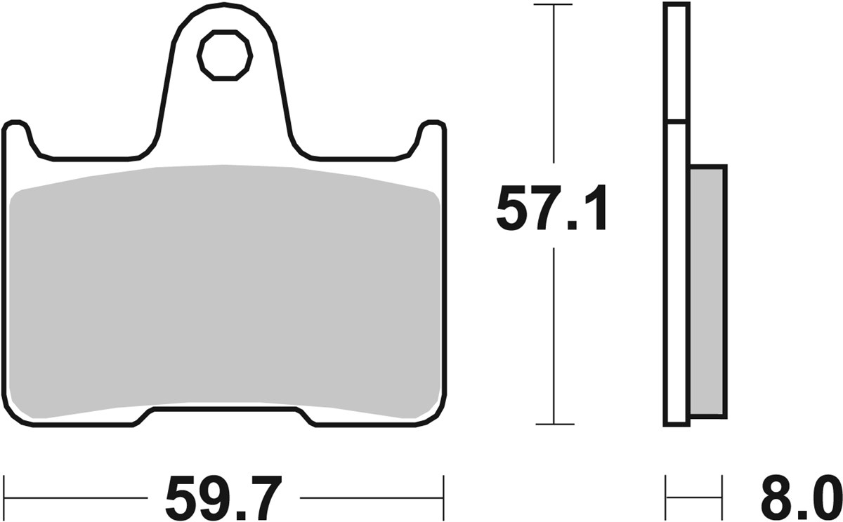 SBS 715LS Rear Brake Pads - Image 1