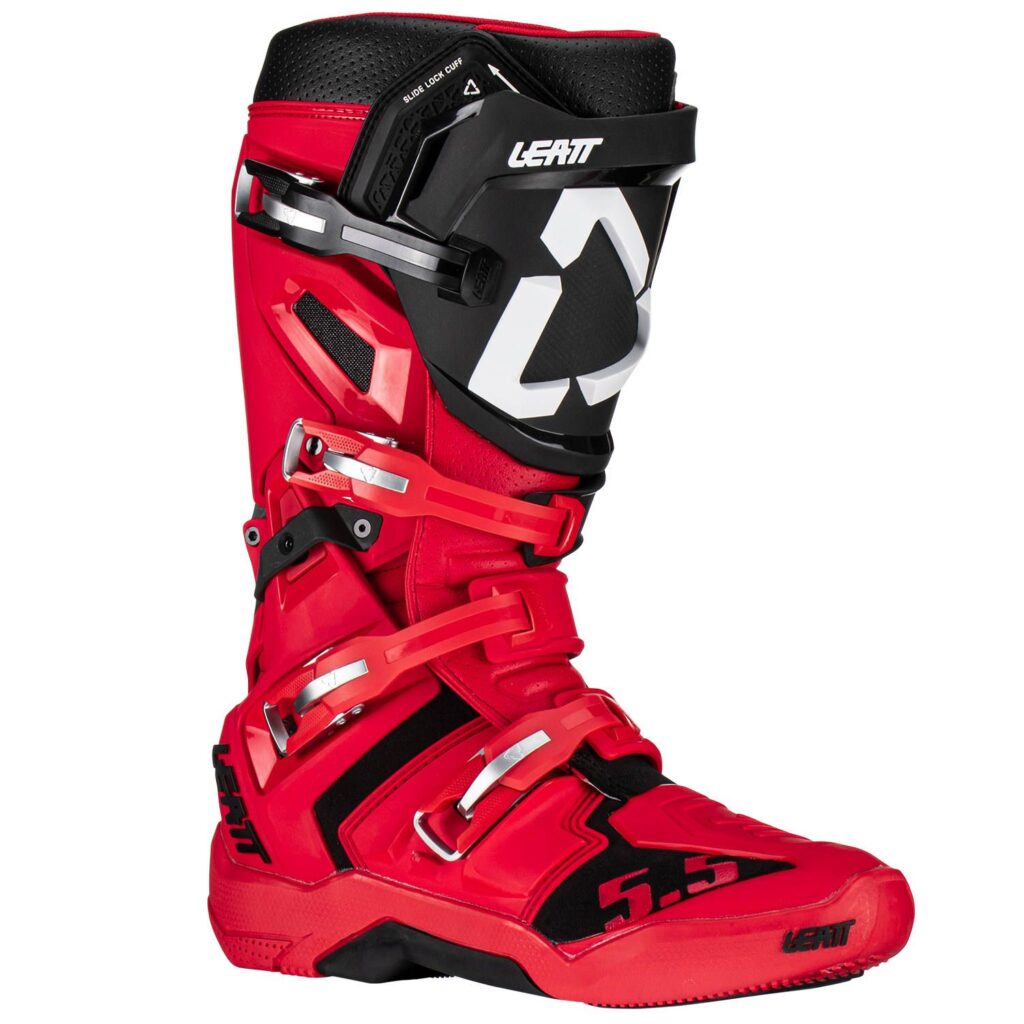 Leatt 5.5 Flexlock Motocross Boots Red