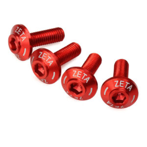 Zeta Screen Bolt Set Red (4pcs) - Image 2