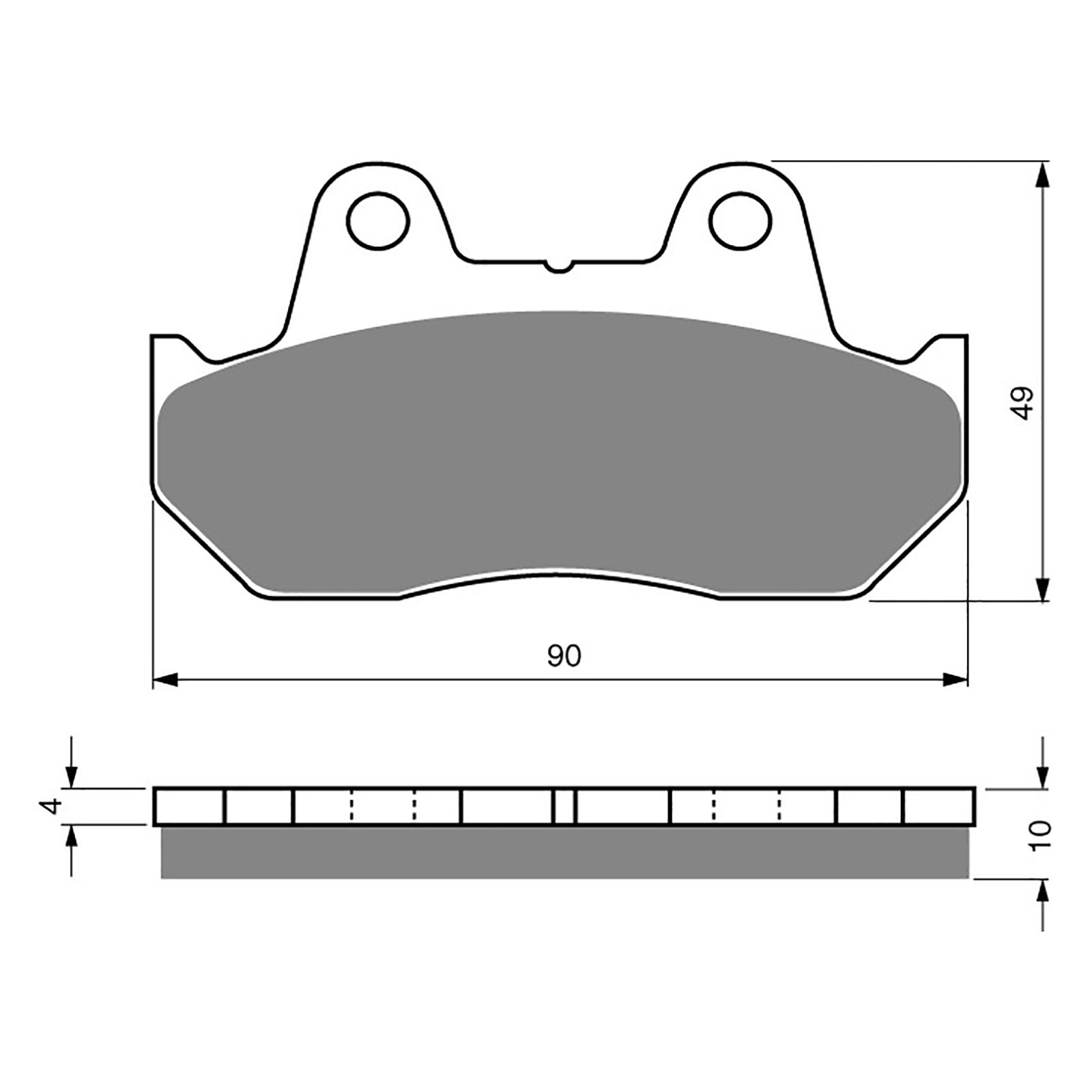 BRAKE PADS GOLDFREN SINTERED SPORTS GF050 - S3 ( PH17 / PH19 - Image 1