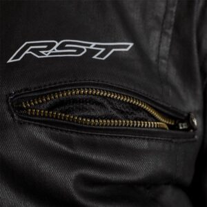 RST Brixton Wax CE Textile Road Jacket Black - Image 4