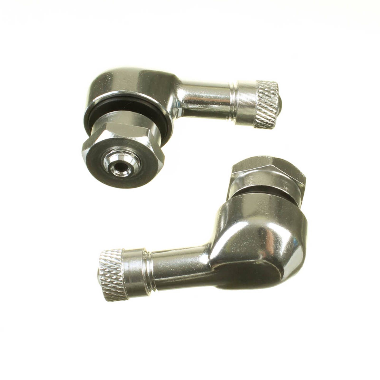 WHITES 90 DEGREE ALLOY VALVES 8.3MM (EURO/YAM) - SIL (PAIR) - Image 1