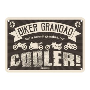 Oxford Garage Metal Sign: "Biker Grandad Cooler" - Image 1