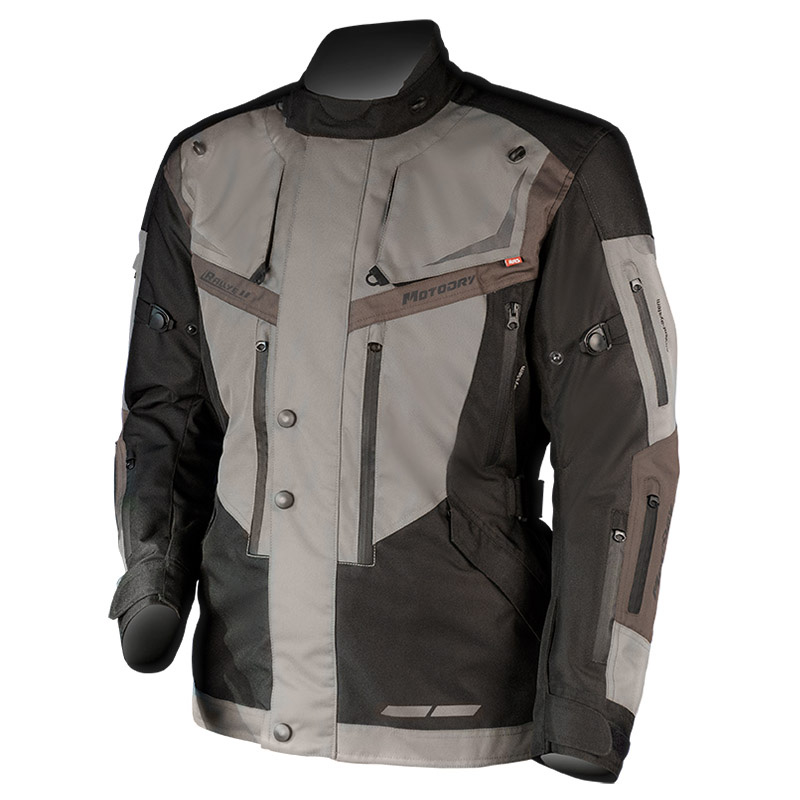 Motodry Stout Plus Rally 2 Adventure Jacket Black/Brown