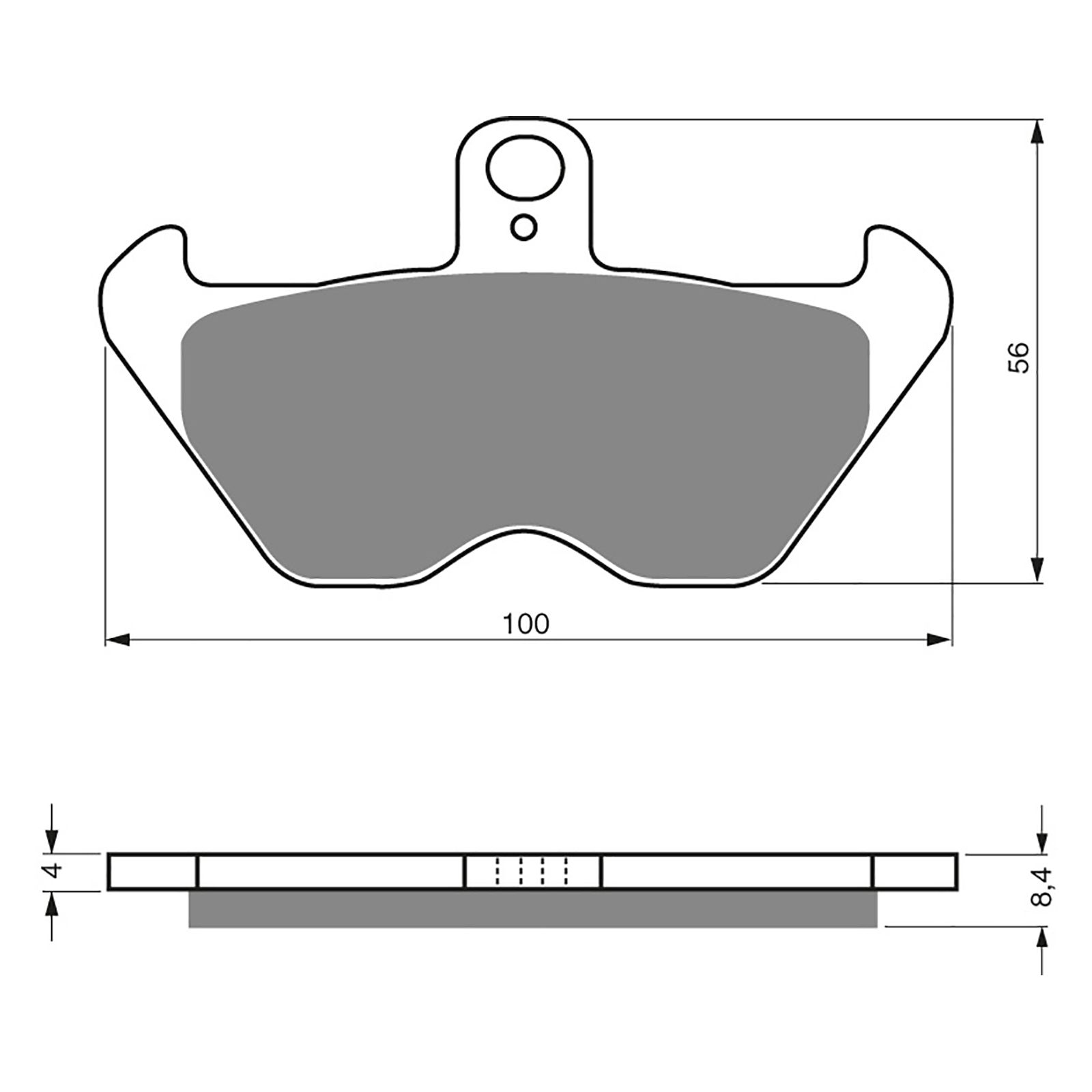 BRAKE PADS GOLDFREN SINTERED SPORTS GF117 - S3 ( PH391 ) - Image 1