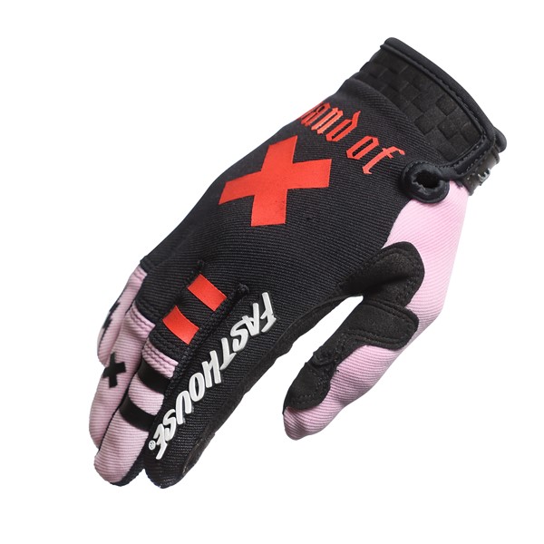 Fasthouse Women's Speed Style Karma Motocross Gloves Pink Diamond/Black