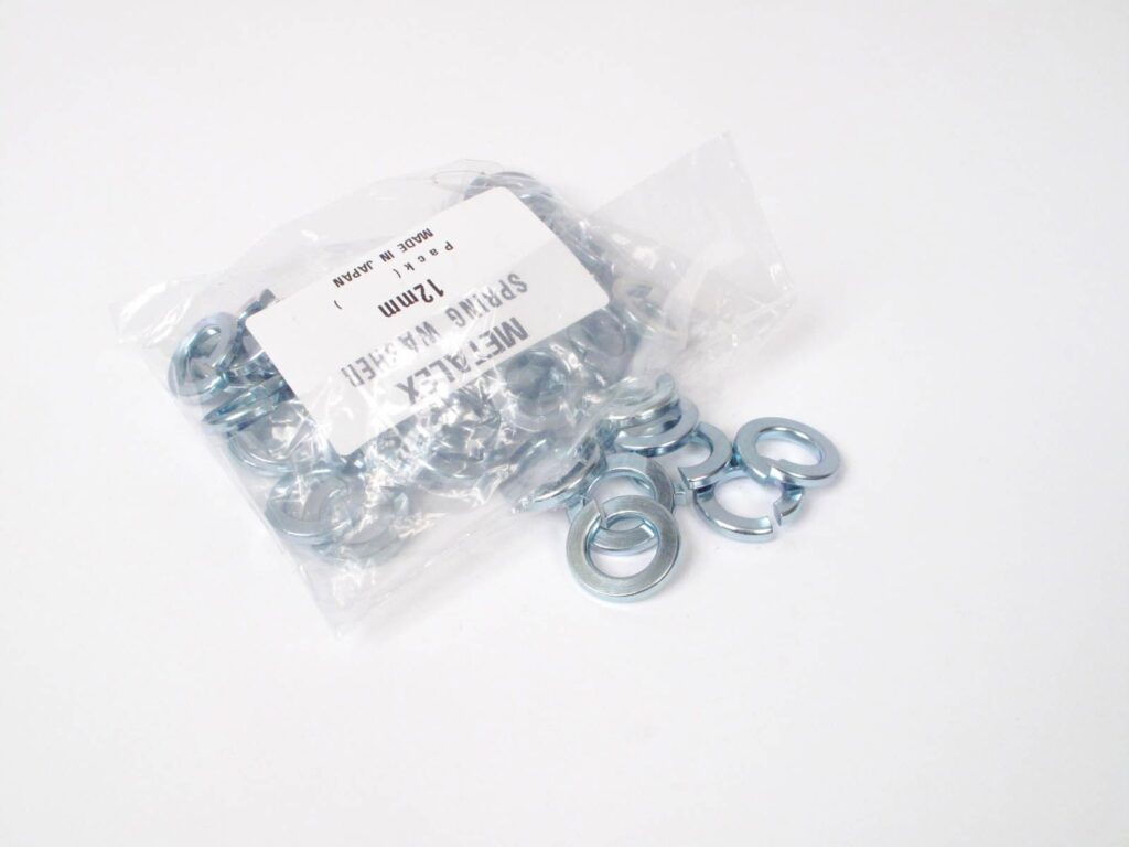 WHITES WASHER SPRING ZP 12mm PKT=50