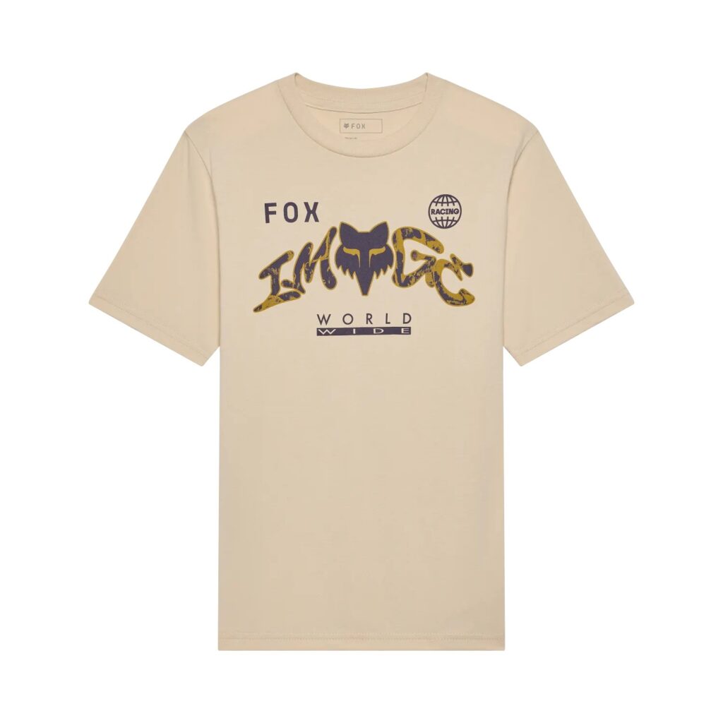 Fox Image Print Tee Youth Tan