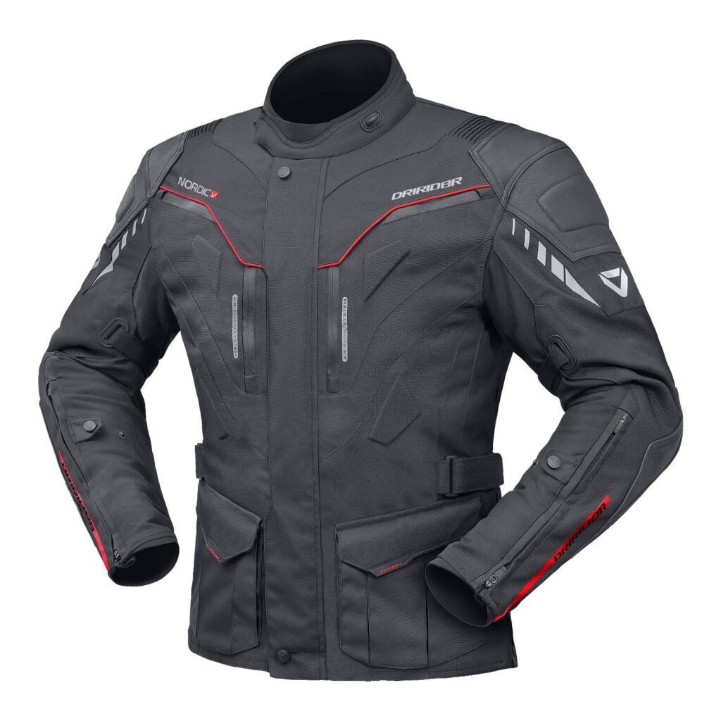Dririder Nordic V Sports Touring Road Jacket Black/BLack