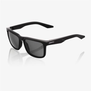 100% Blake Matte Black Sunglasses Smoke Lens - Image 1