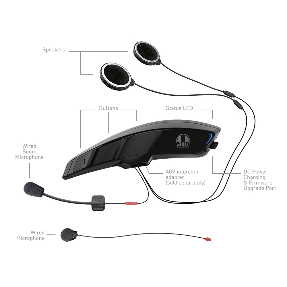 Intercom Adapter for Road Helmet AGV K6