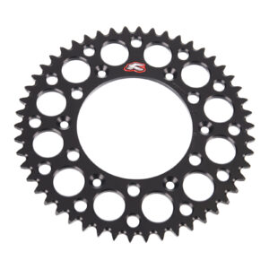 Renthal Sprocket Rear Black 50T Alloy 7075 T6 Grooved - Image 2