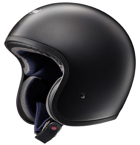 Arai Free Classic Open Face Helmet Rubberised Matte Black No Studs