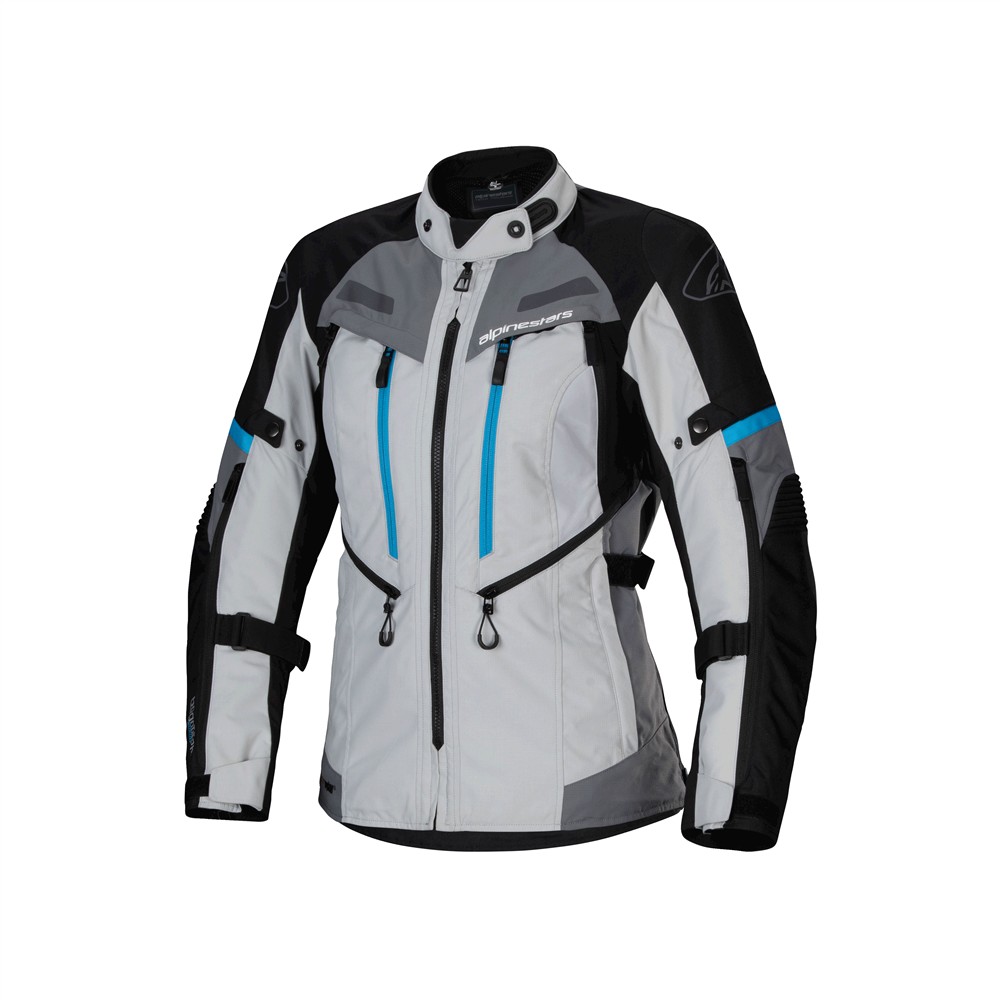 Alpinestars Stella Bogota Pro Drystar Jacket Ladies Ice Gray/Black/Cyan
