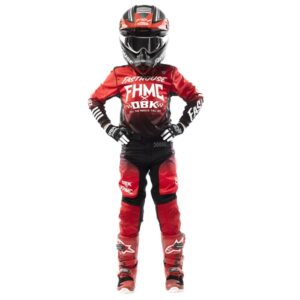 Fasthouse Twitch Motocross Jersey Youth Red/Black - Image 3
