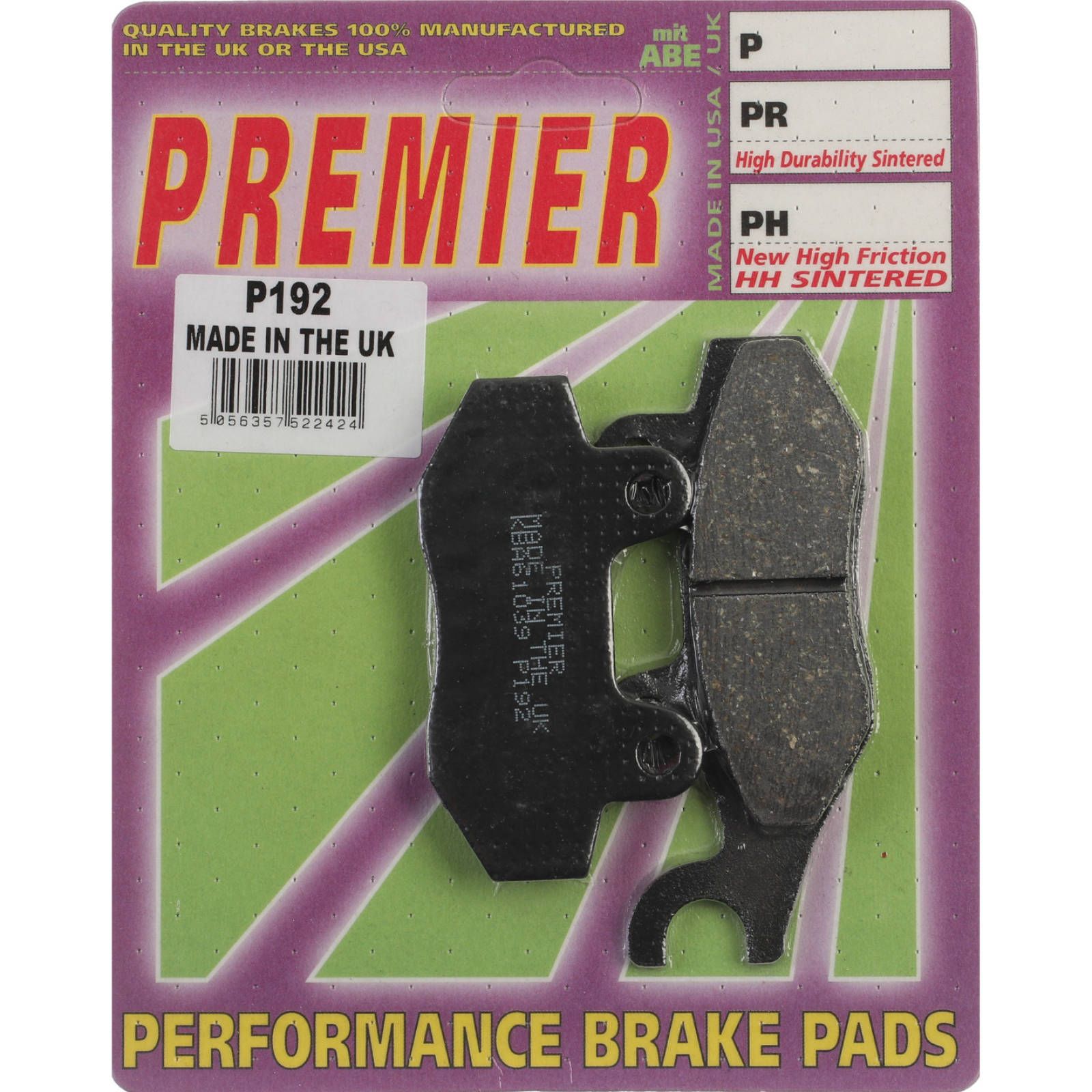 PREMIER BRAKE PADS P192 - Image 1