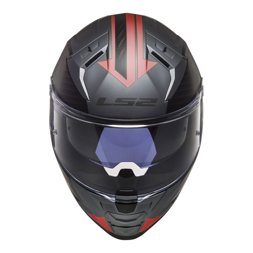 LS2 FF811 Vector II Splitter Road Helmet Matte Titanium / Red
