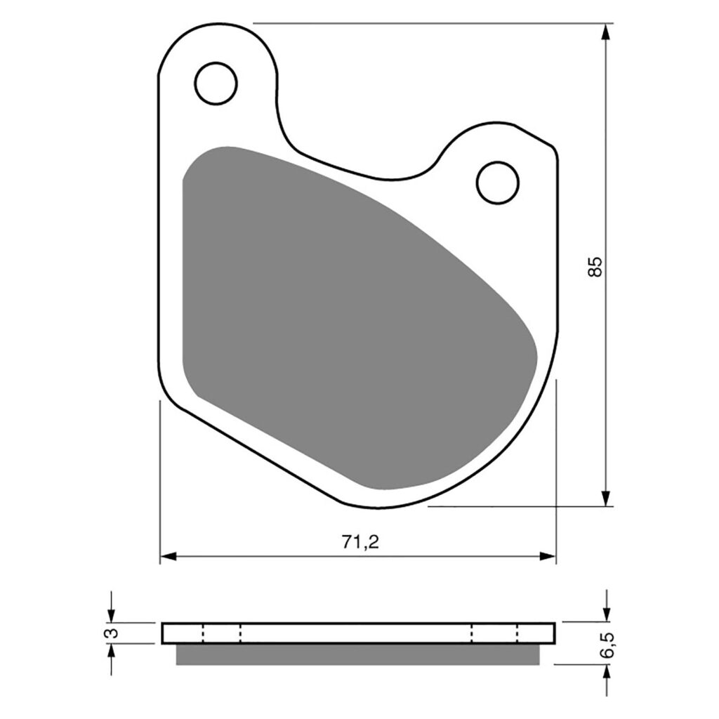 BRAKE PADS GOLDFREN SINTERED SPORTS GF062 - S3 ( PH72 )