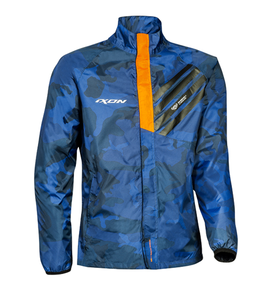 Ixon STRIPE Rain Jacket Navy/Camo/Orange