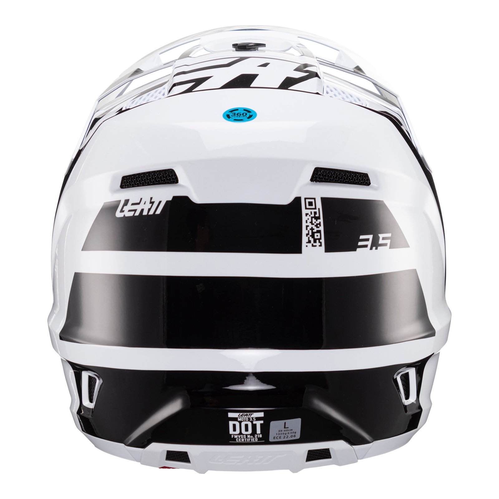 Leatt Moto Helmet Kit 3.5 Black/White - Image 6