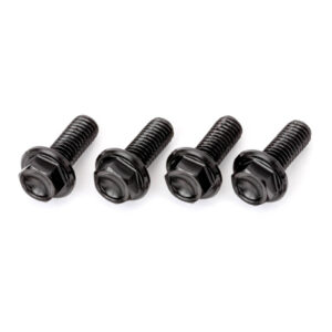 DRC Aluminum M6 Flange Bolts 20mm - Black 4pcs - Image 2