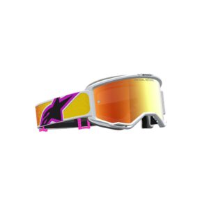 Alpinestars Vision 5 Drag Motocross Goggles Orange/Red Mirror Red Lens - Image 2