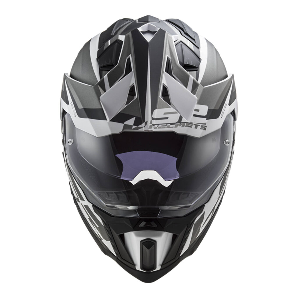 LS2 MX701 Explorer HPFC Adventure Helmet Alter - Matte Black / White