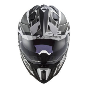 LS2 MX701 Explorer HPFC Adventure Helmet Alter - Matte Black / White - Image 3