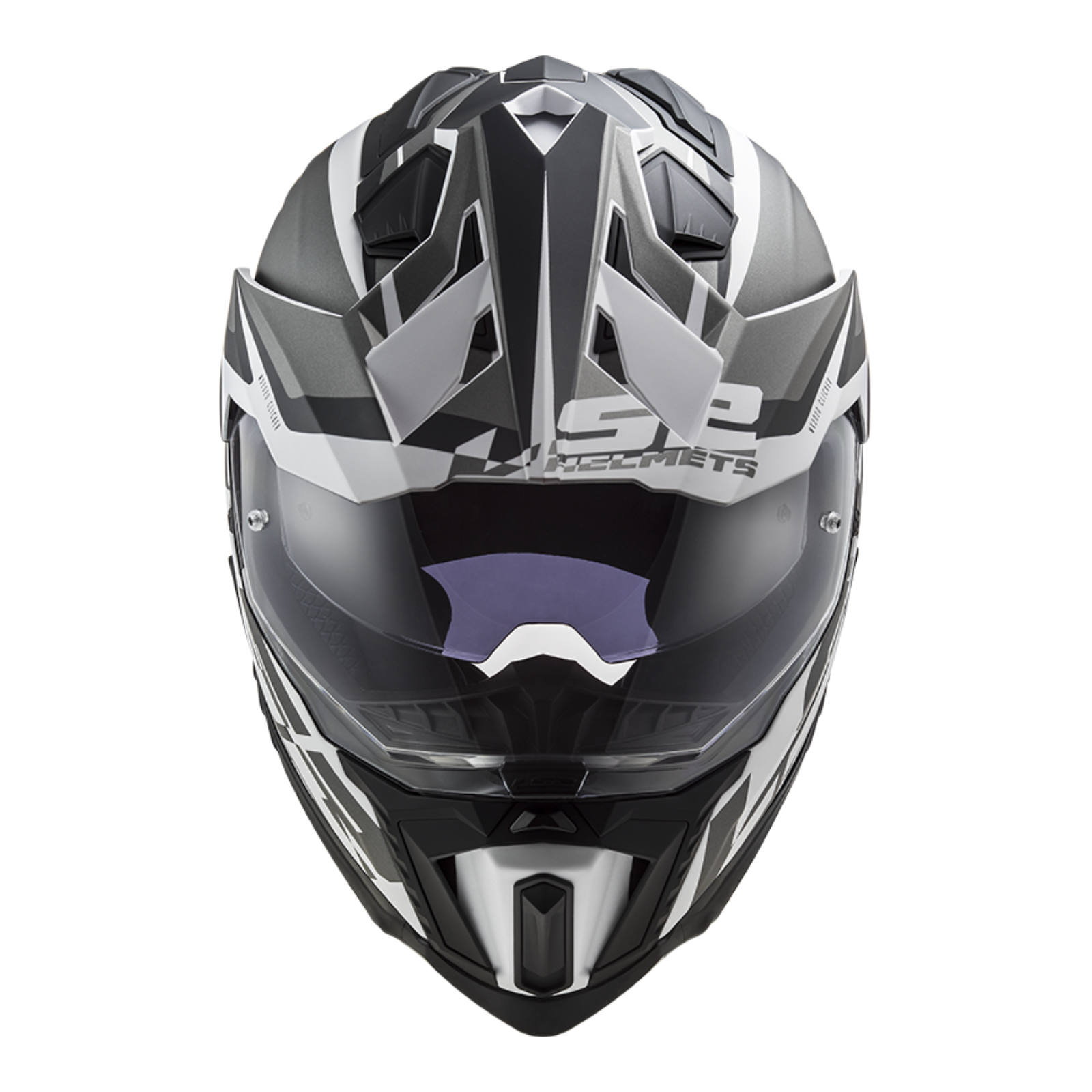 LS2 MX701 Explorer HPFC Adventure Helmet Alter - Matte Black / White - Image 3