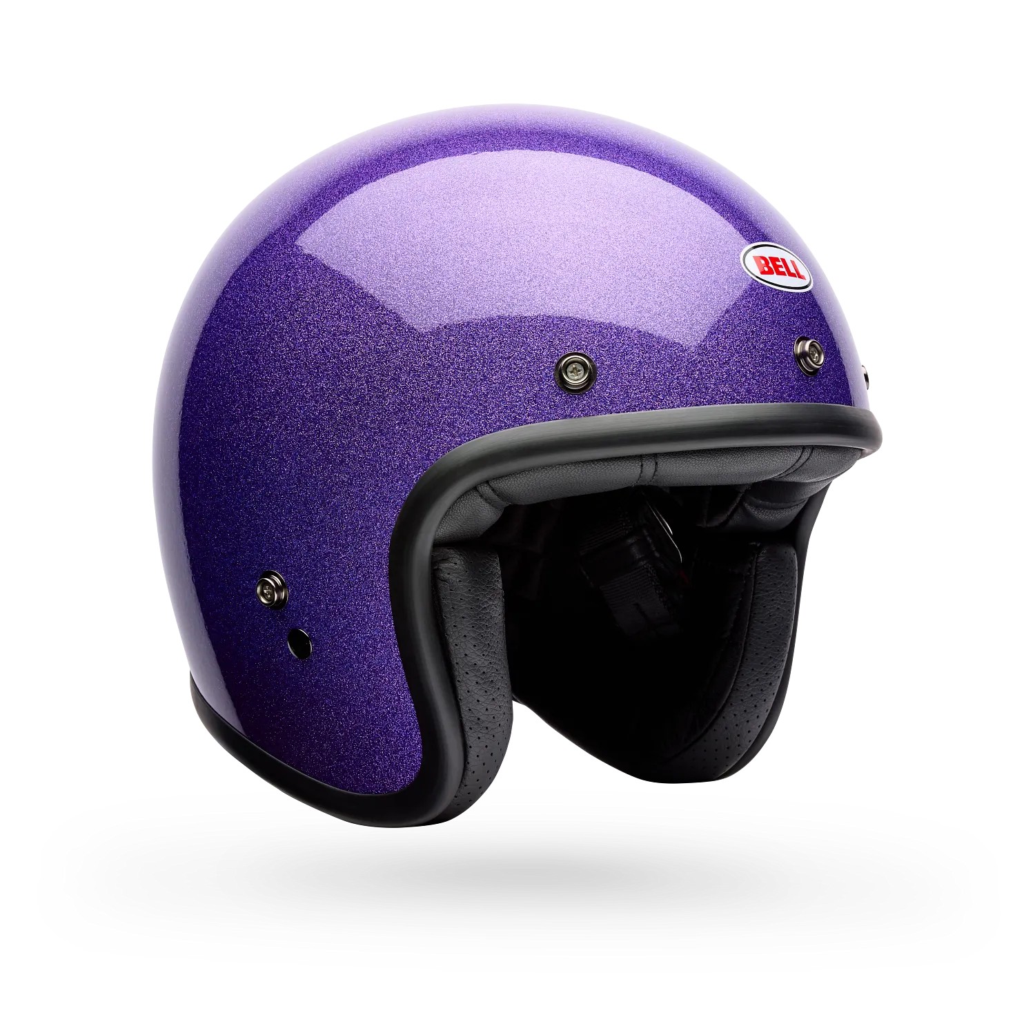Bell Custom 500 Flake ECE Open Face Helmet Purple - Image 1