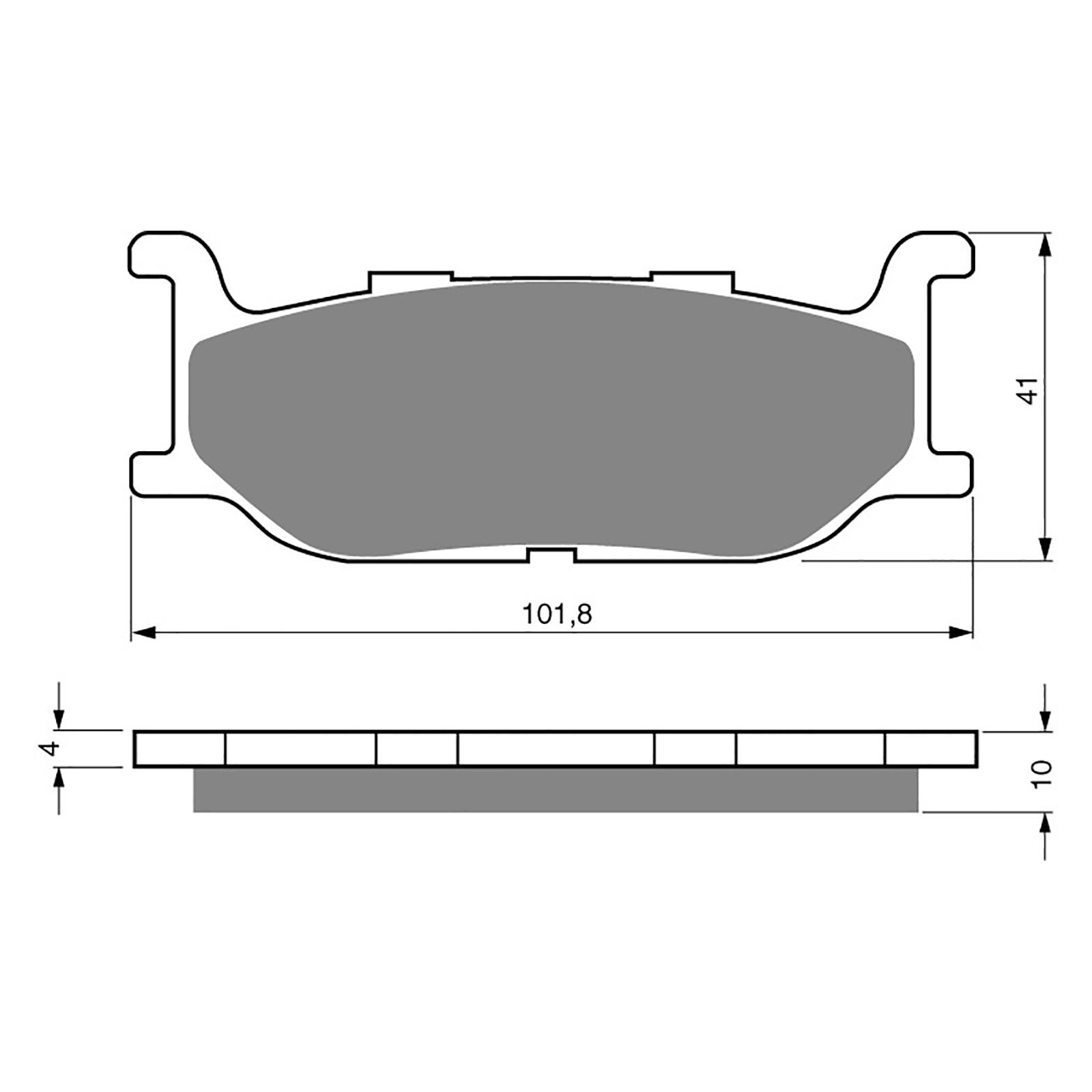 BRAKE PADS GOLDFREN SINTERED SPORTS GF048 - S3 ( PH105 ) - Image 1
