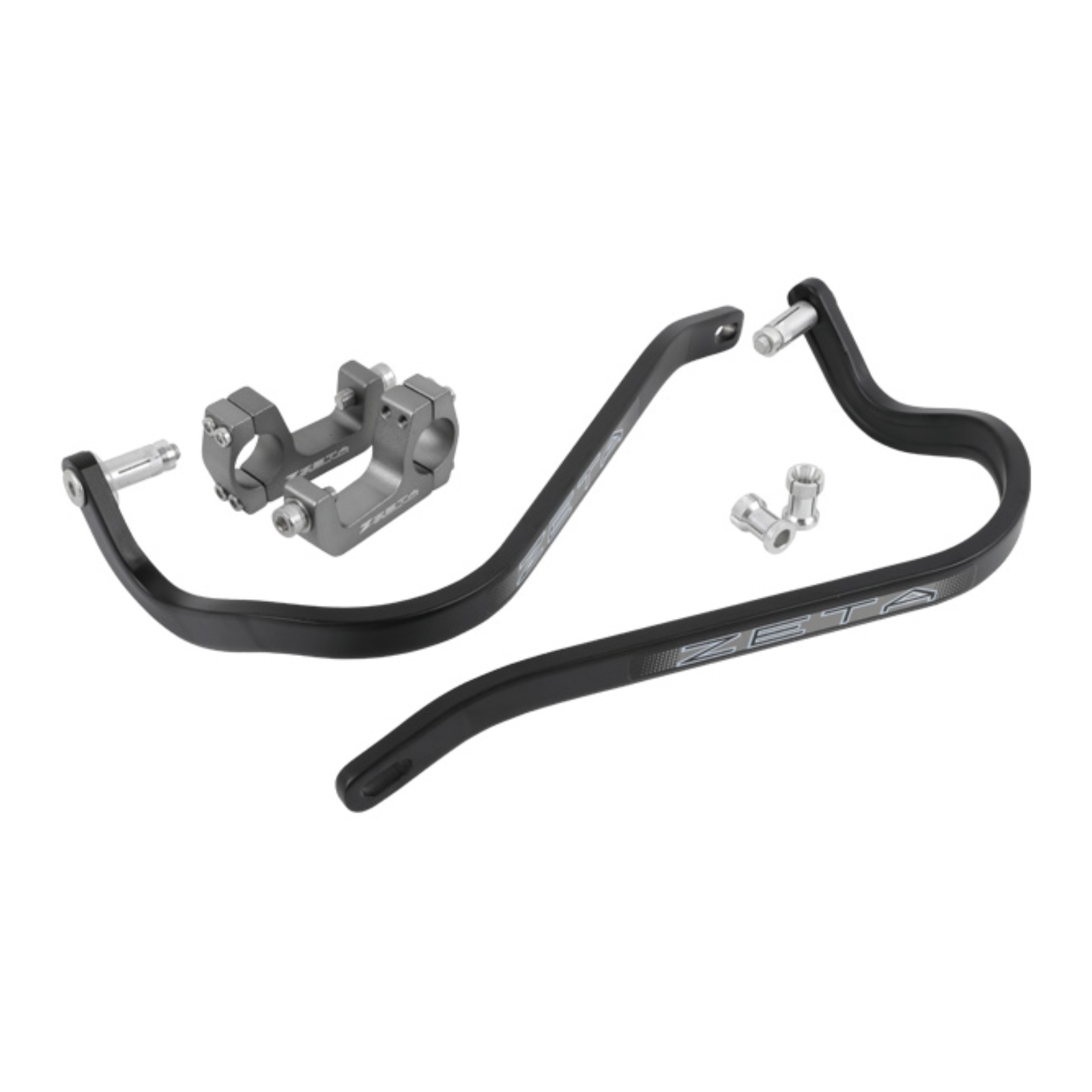 Zeta Armor Bended Hand Guard for 28.6mm Bar U-Clamp - Black - Image 1