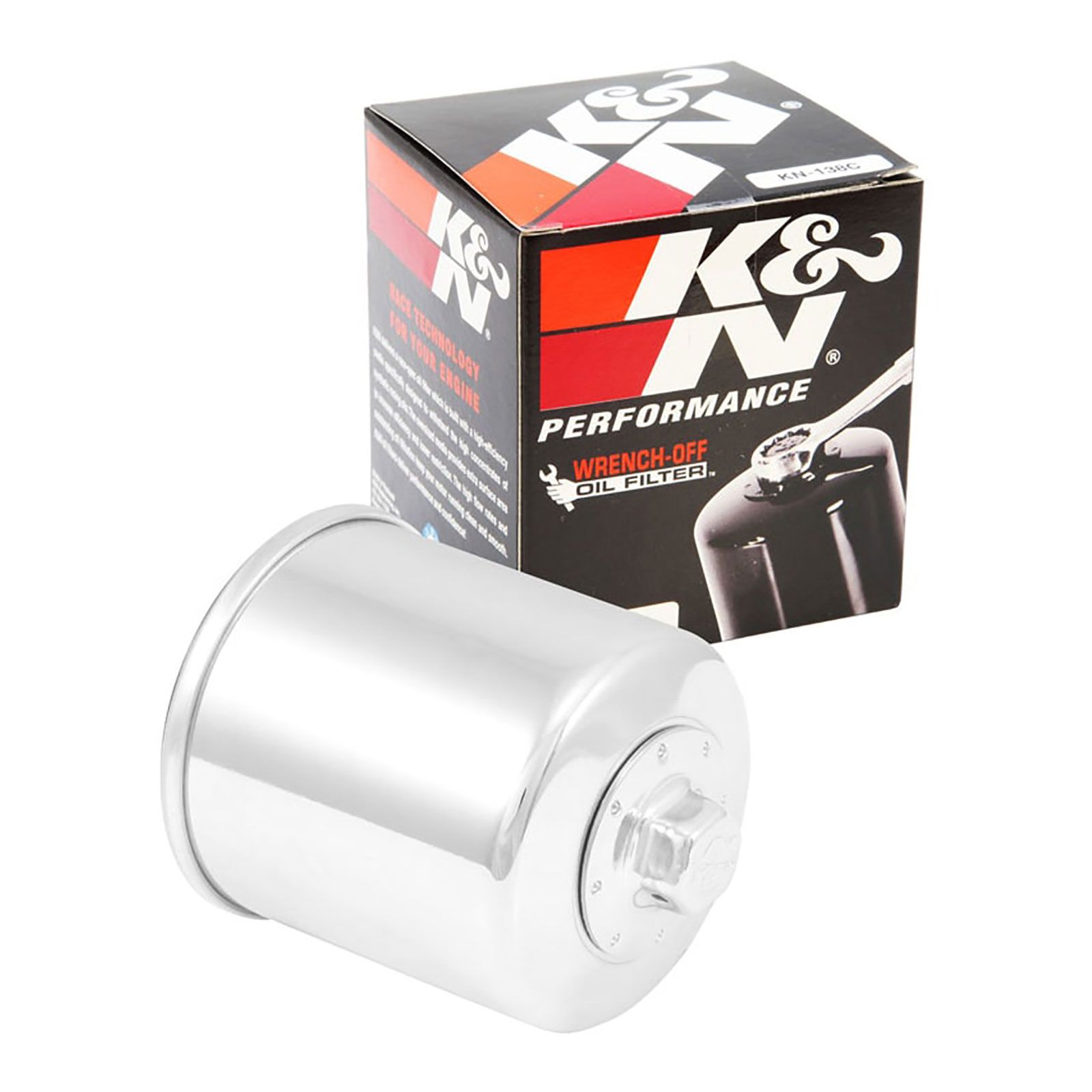K&N OIL FILTER (HF138 CHR) - Image 2