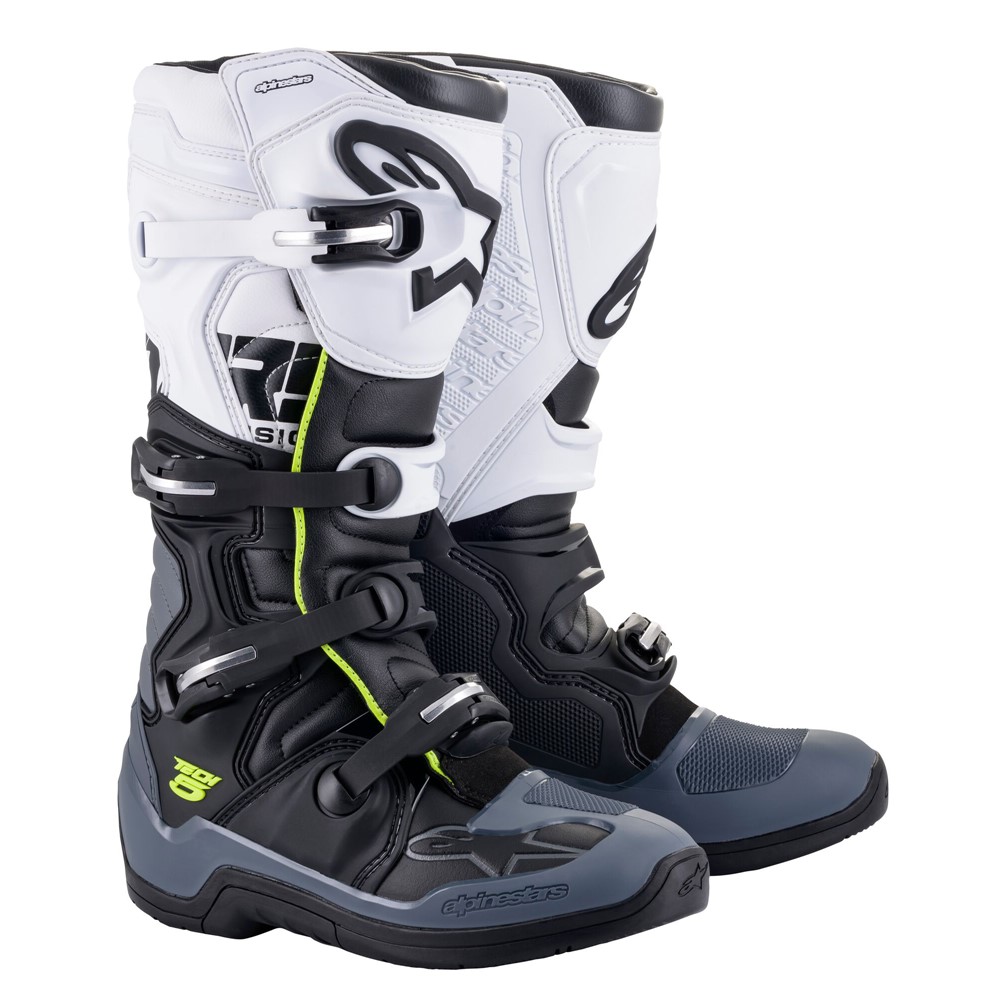 Motocross Boots Alpinestars Tech-5 Black/Dark Gray/White