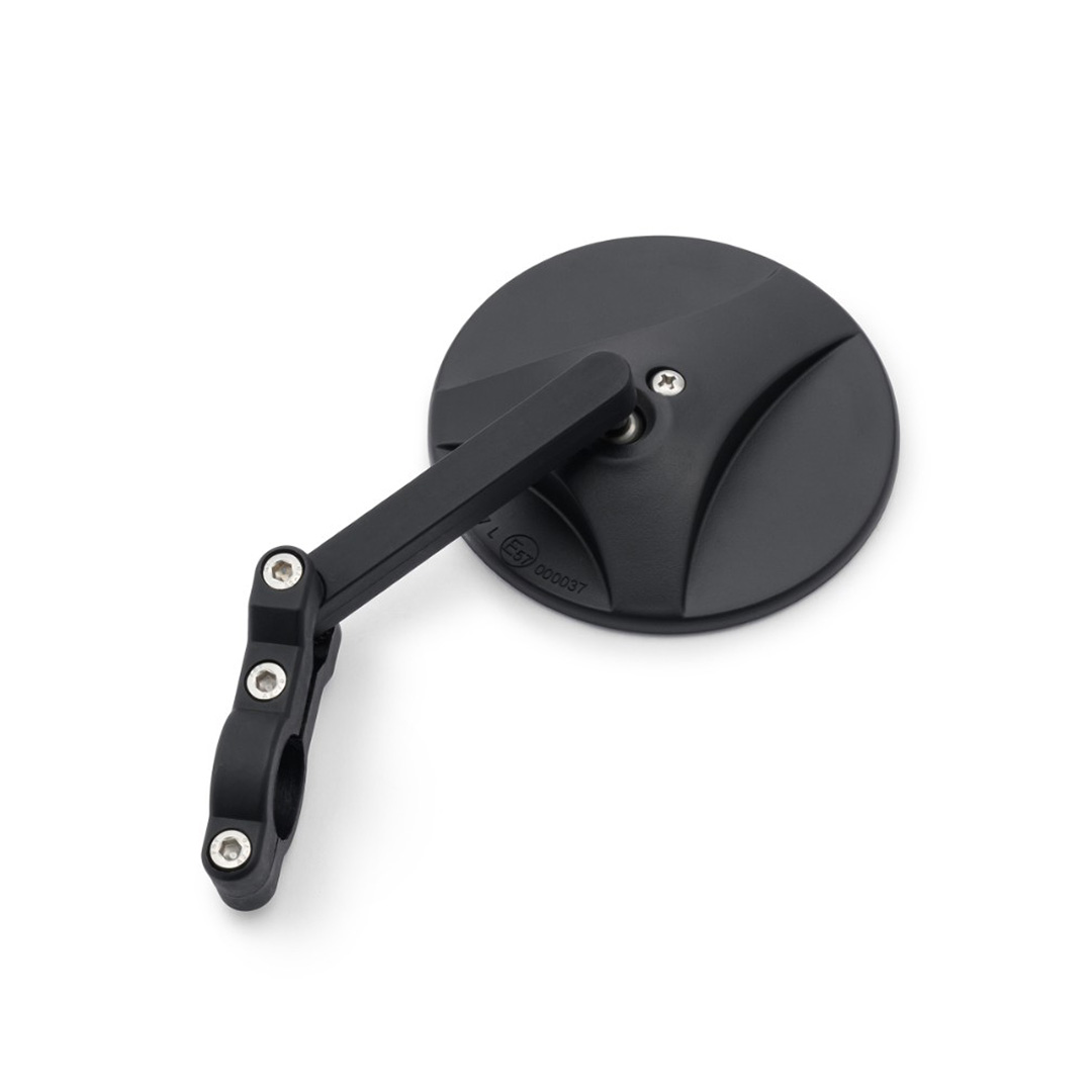 D Mirror 18" round ABS Nylon H/Bar Clamp Daytona [A] - Image 1