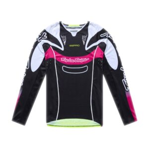 Troy Lee Designs SE Pro Salvo Motocross Jersey Youth Black/White - Image 1