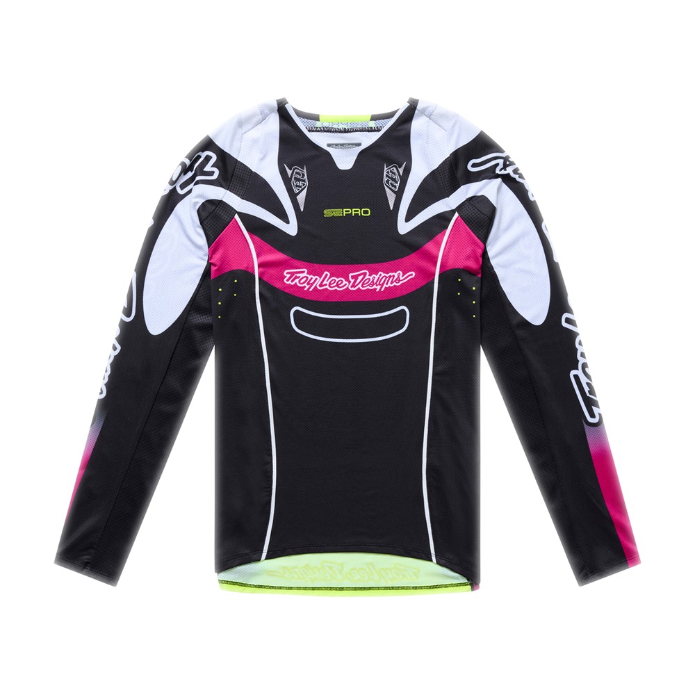 Troy Lee Designs SE Pro Salvo Motocross Jersey Youth Black/White