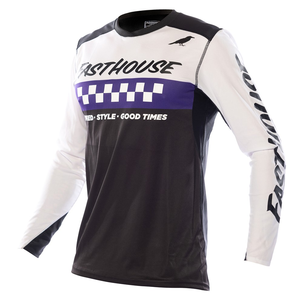 Fasthouse Elrod Motocross Jersey White/Purple
