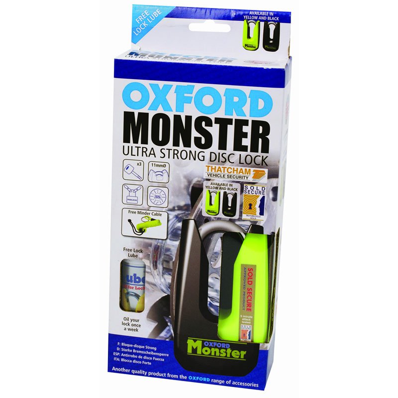 Monster Disc Lock Oxford Black
