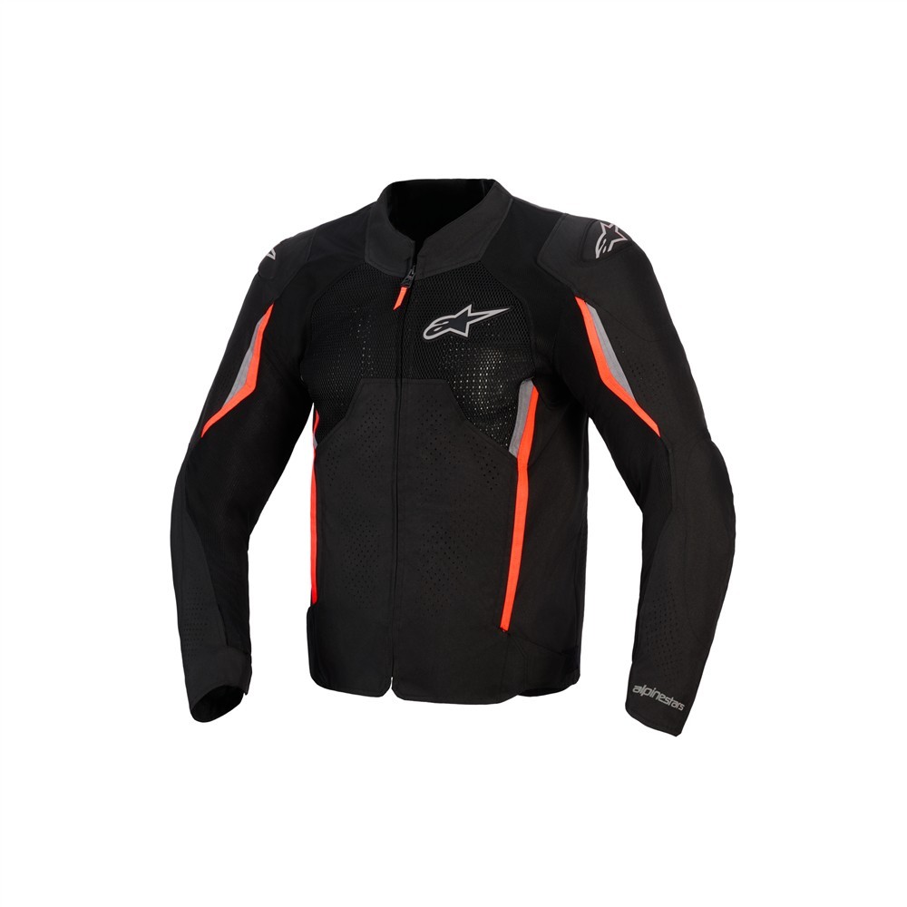 Alpinestars AST v3 Air Road Jacket Black/Dark Gray/Red Fluoro