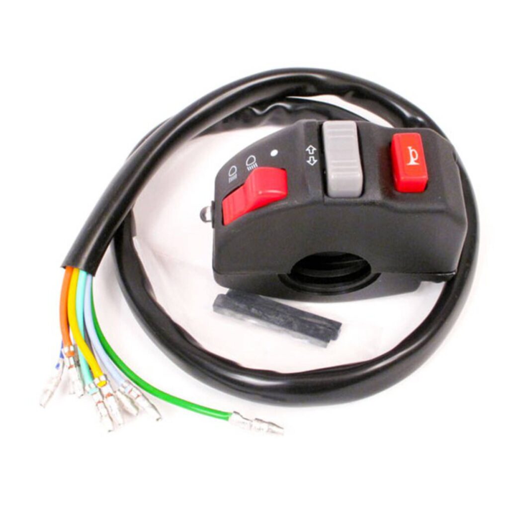 WHITES SWITCH BLOCK HEADLIGHT ON/HI-LO/TURN/HORN (28.5mm)