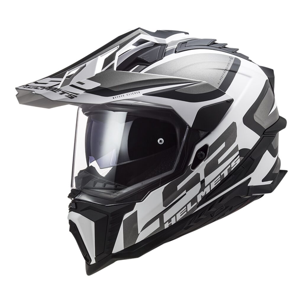LS2 MX701 Explorer HPFC Adventure Helmet Alter - Matte Black / White