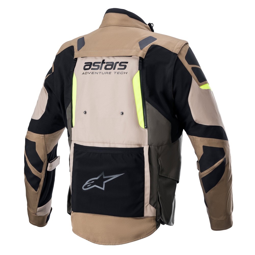 Alpinestars Halo Drystar Adventure Jacket Khaki/Sand/Yellow Fluro