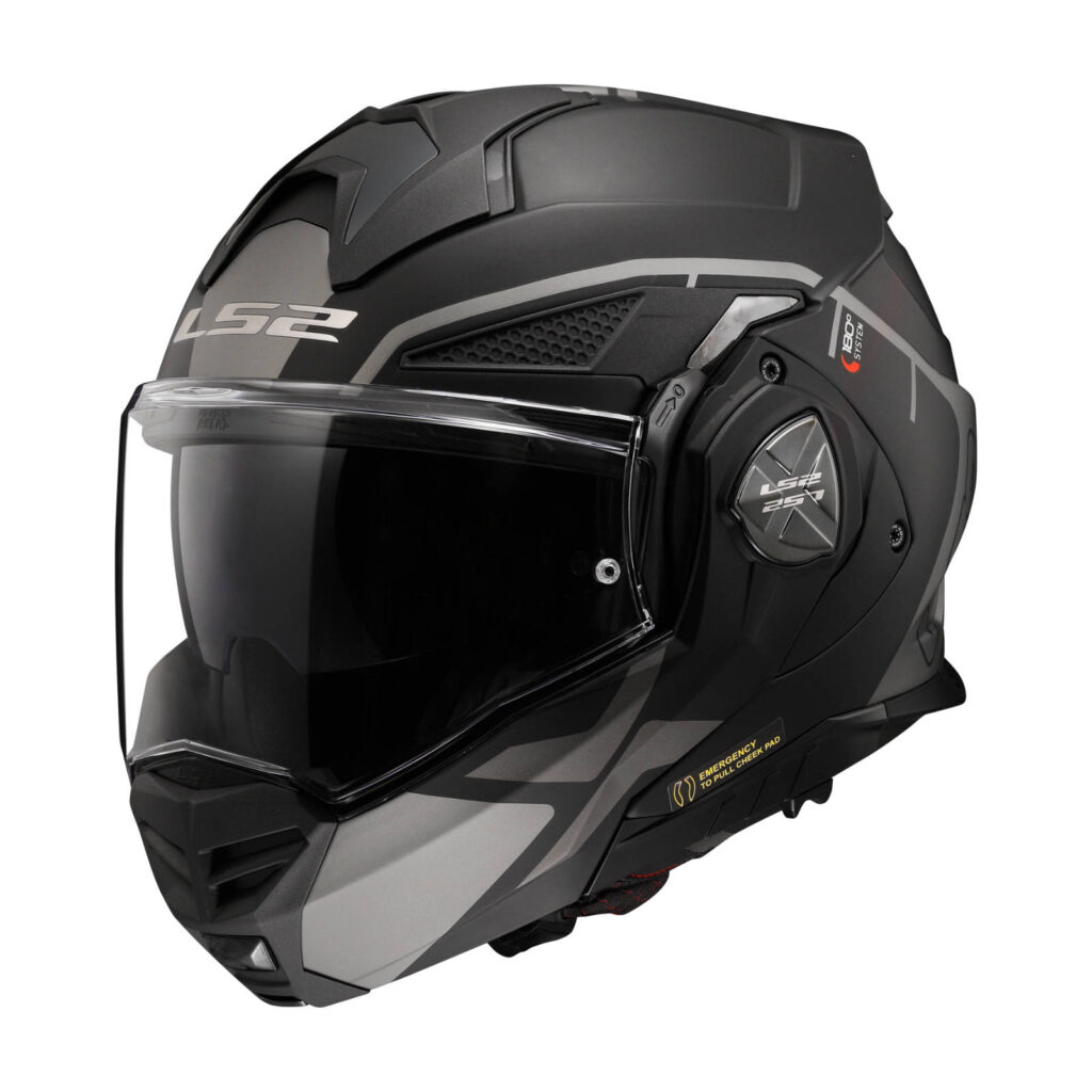 LS2 FF901 Advant X Metryk Flip Front Helmet Matte Titanium