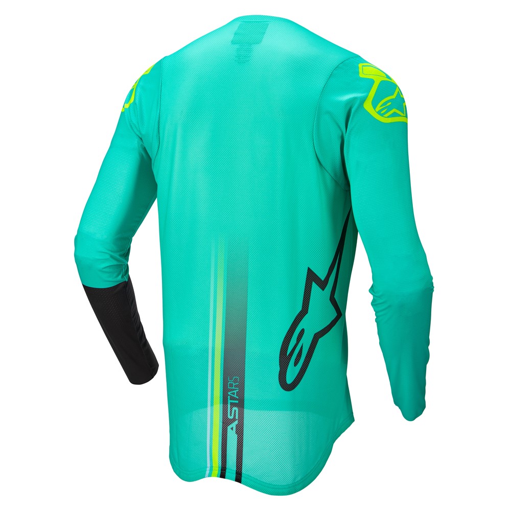 Alpinestars Supertech Blaze Motocross Jersey Pastel Green/Black/Yellow Fluoro