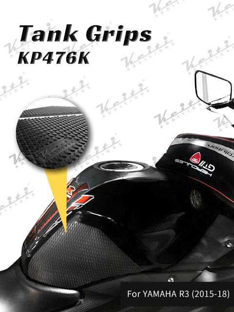 KEITI TANK GRIPS UNIVERSAL 4 PIECE [CLEAR] NS